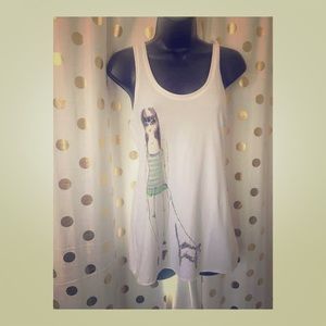 VINTAGE BEBE Doggie lover” exclusive Art BEBE tank